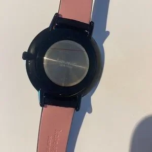 Black Kate Spade Watch with Gold Scalloped Detailing Scallop Metro Watch | Kate Spade New York | Kate Spade New York main image 2